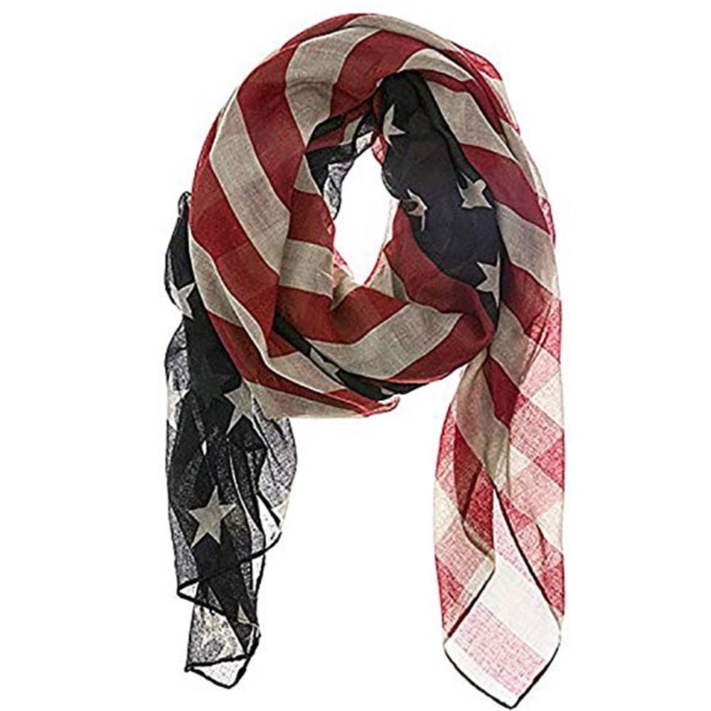 Vintage American Flag Scarf